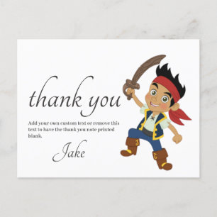 Carte postale de remerciement Pirate