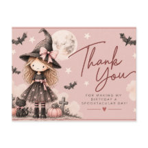 Carte postale de remerciement pour anniversaire de