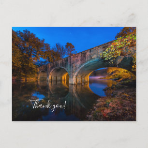Carte postale de remerciement pour le crépuscule d