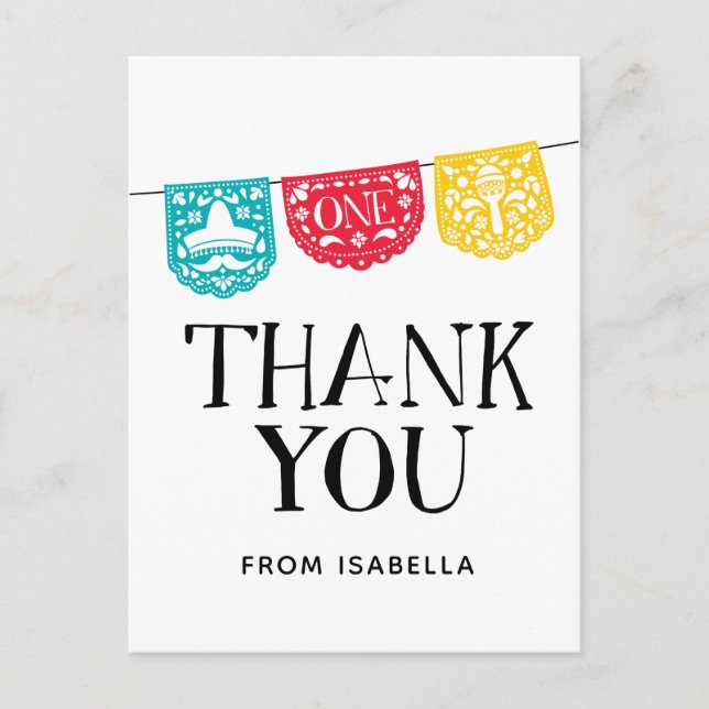 Carte postale de remerciement pour un premier anni (Devant)