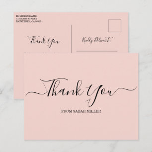 Carte postale de remerciement pour votre entrepris