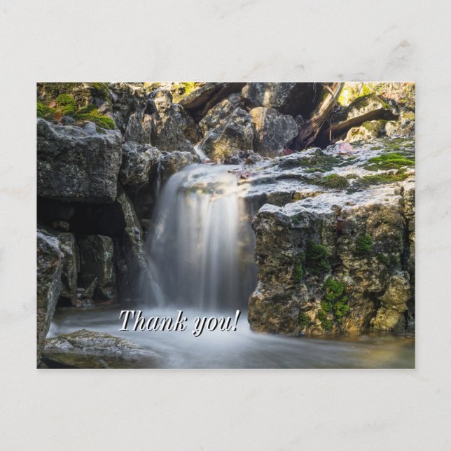 Carte postale de remerciement Serenity Spa Falls (Devant)