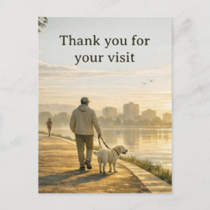 Carte postale de remerciement vétérinaire – Modèle