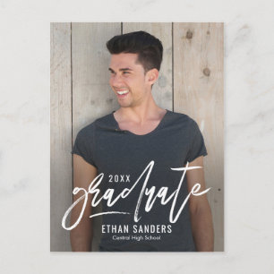 Carte postale de remise de diplômes à couleur modi