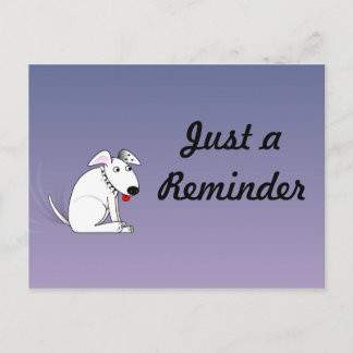 Carte postale de remuement de rappel de chien