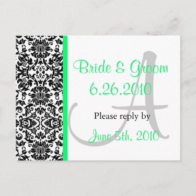 Carte postale de réponse Damas (Devant)