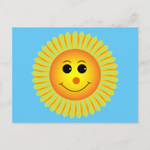 Carte postale de rétablissement Smiling Sun