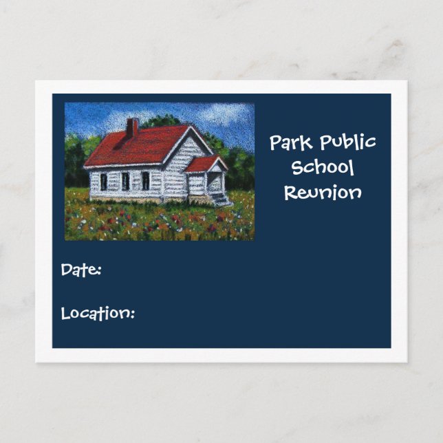 CARTE POSTALE DE RÉUNION SCOLAIRE (Devant)