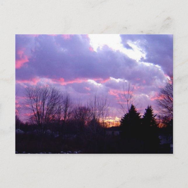 Carte postale de rêve au coucher du soleil (Devant)