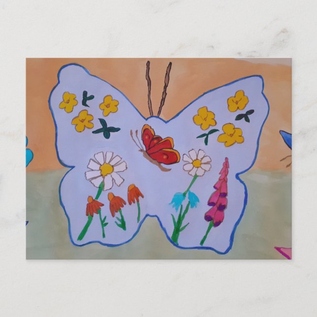 Carte postale de rêve papillon (Devant)