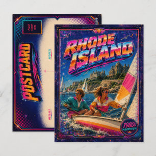 Carte postale de Rhode Island des années 80 Rétro