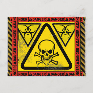 Carte postale de risque biologique