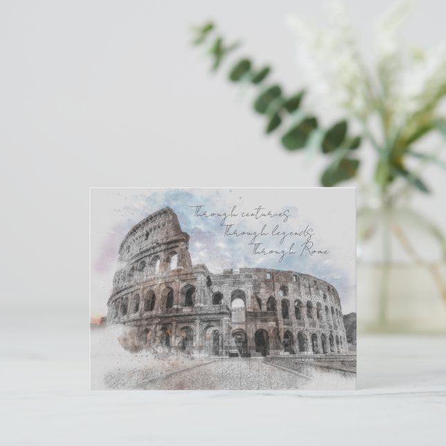 Carte postale de Rome - À travers les siècles, à t (Debout devant)
