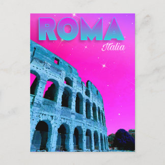 Carte postale de Rome, Italie - Colisée 