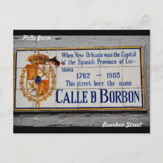 Carte postale de rue de la Nouvelle-Orléans