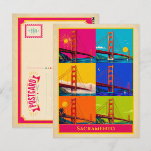 Carte postale de Sacramento Californie Golden Gate