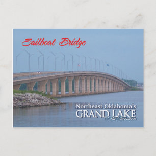 Carte postale de Sailboat Bridge Grove Oklahoma 16