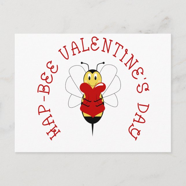 carte postale de Saint-Valentin de Hasard-abeille (Devant)