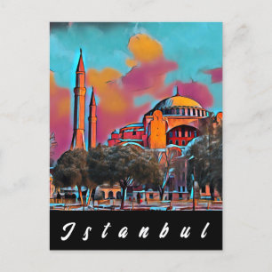 Carte postale de Sainte-Sophie Istanbul
