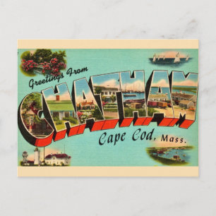 Carte postale de salutation de Chatham Massachuset
