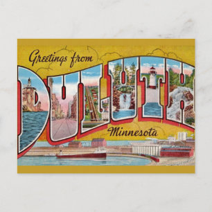 Carte postale de salutation de Duluth