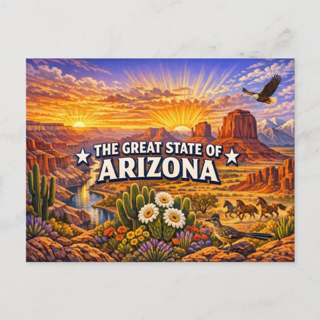 Carte postale de salutations Arizona  (Devant)