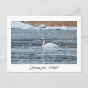 Carte postale de salutations de Finlande
