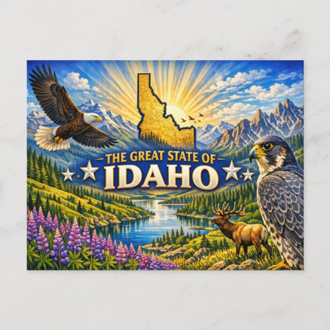 Carte postale de salutations de l'Idaho  (Devant)
