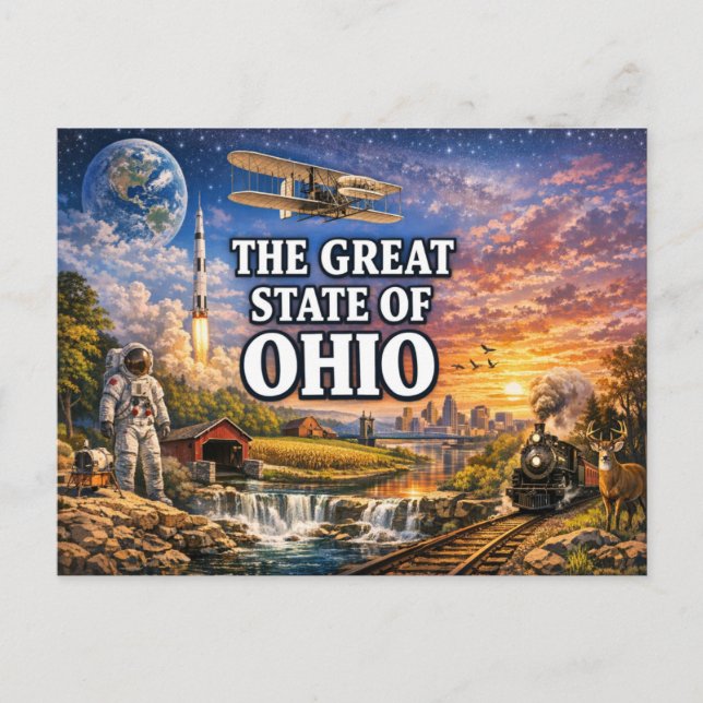 Carte postale de salutations de l'Ohio  (Devant)