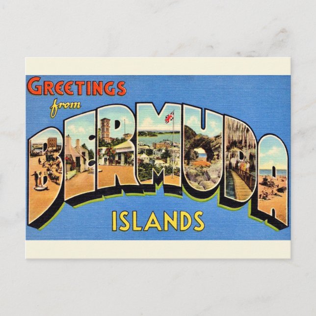 Carte postale de salutations des Bermudes (Devant)