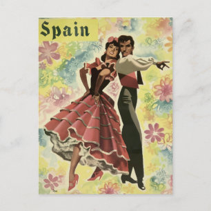 Carte postale de salutations d'Espagne