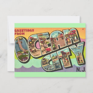 Carte postale de salutations Ocean City NJ