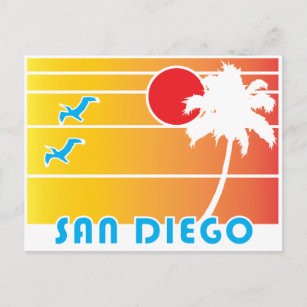 Carte Postale De San Diego Californie - Style Vintage