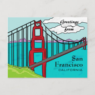 Carte postale de San Francisco California golden g