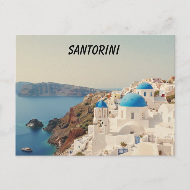 Carte postale de Santorin (Devant)