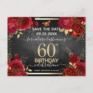 Carte postale de sauvegarde de date anniversaire 6