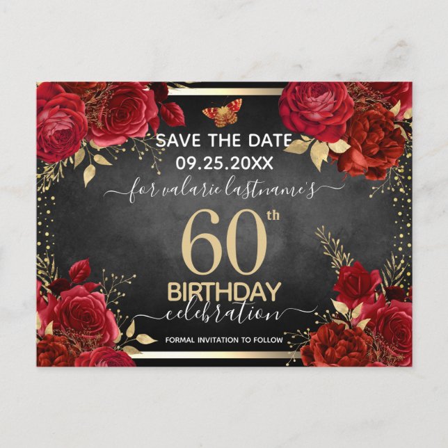 Carte postale de sauvegarde de date anniversaire 6 (Devant)