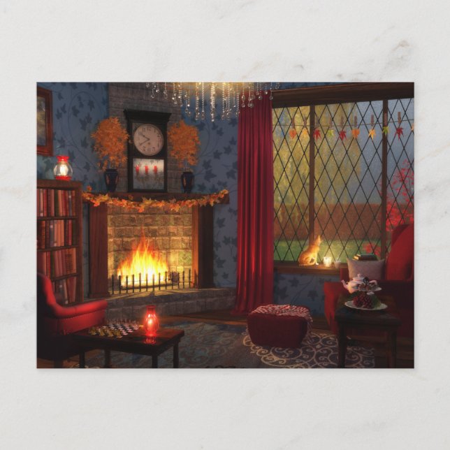 Carte postale de sérénité d'automne (Devant)