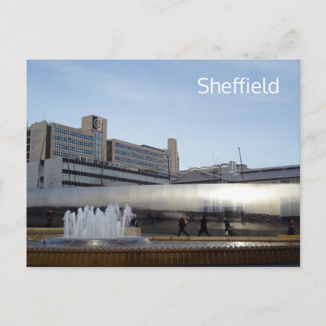 Carte postale de Sheffield Sheaf Square (Devant)