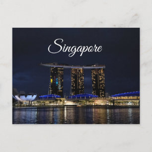 Carte postale de Singapour City Marina Bay Sands