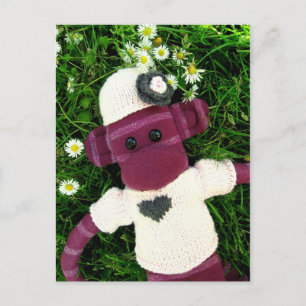 Carte postale de singe Mars Sock - Stella