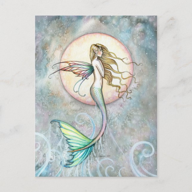 Carte postale de sirène par Molly Harrison (Devant)