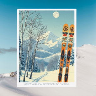 Carte postale de ski Revelstoke Colombie-Britanniq