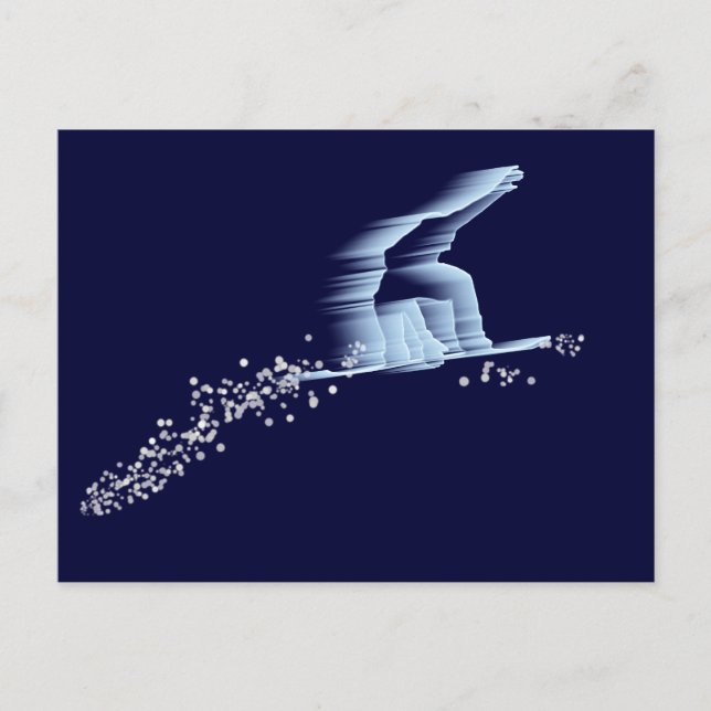 Carte postale de snowboardeur (Devant)