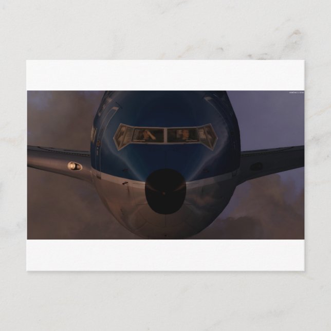 Carte postale de soirée de DAX B737 (Devant)