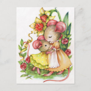 Carte postale de souris souris souris de souris de