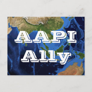 Carte postale de soutien à la communauté AAPI