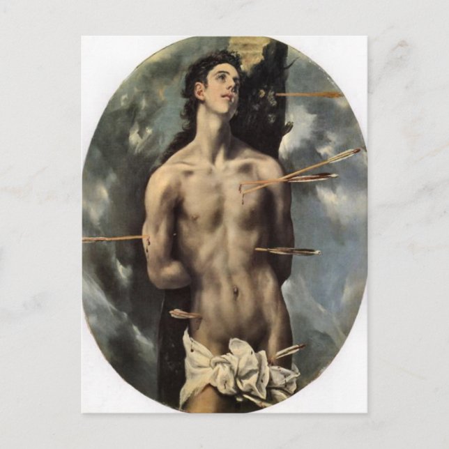 Carte postale de St. Sébastien par El Greco (Devant)