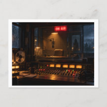 Carte postale de station de radio effrayante - Hor