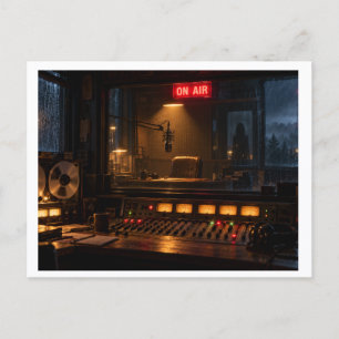 Carte postale de station de radio effrayante - Hor